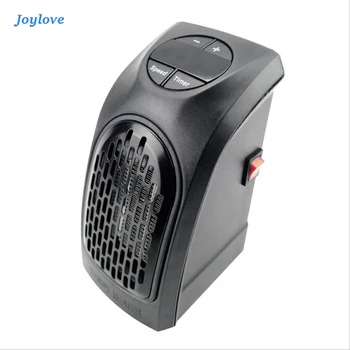 

JOYLOVE Electric Handy Heater Portable Room Warmer Temperature Adjustable Heating Mini Wall Warm Fan Heater Remote Control 400W