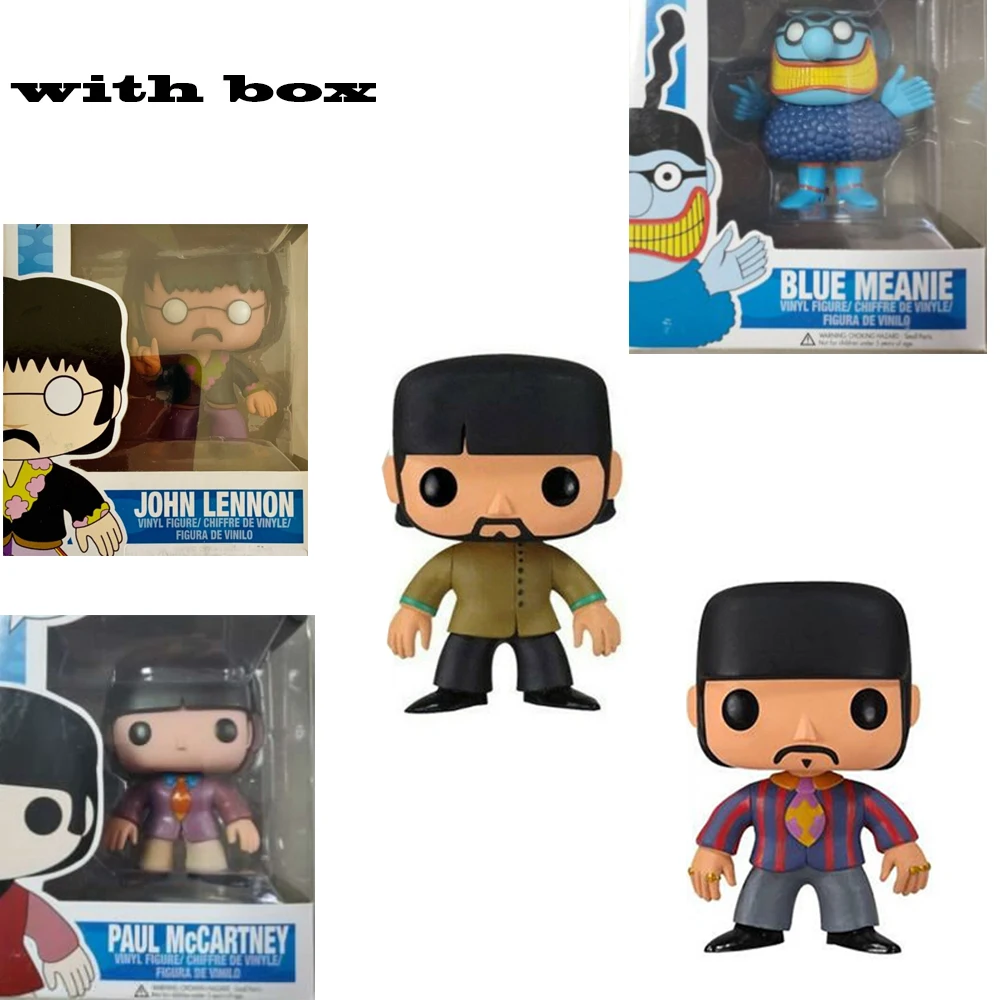 

POP The Beatles Yellow Submarine john lennon blue meanie rineo starr with box PVC Action Figure Collectible Model toys