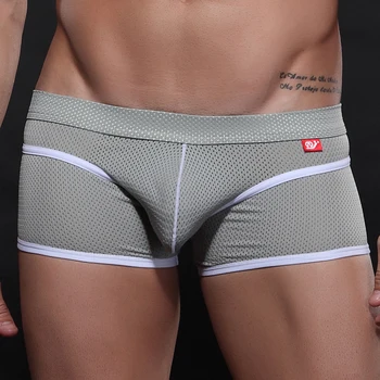

Men's Underwear Boxer Shorts Summer Mesh Breathable Sexy Youth Boxer Ventilate Shorts Four Shorts Cosy Sexy Bikini Panties