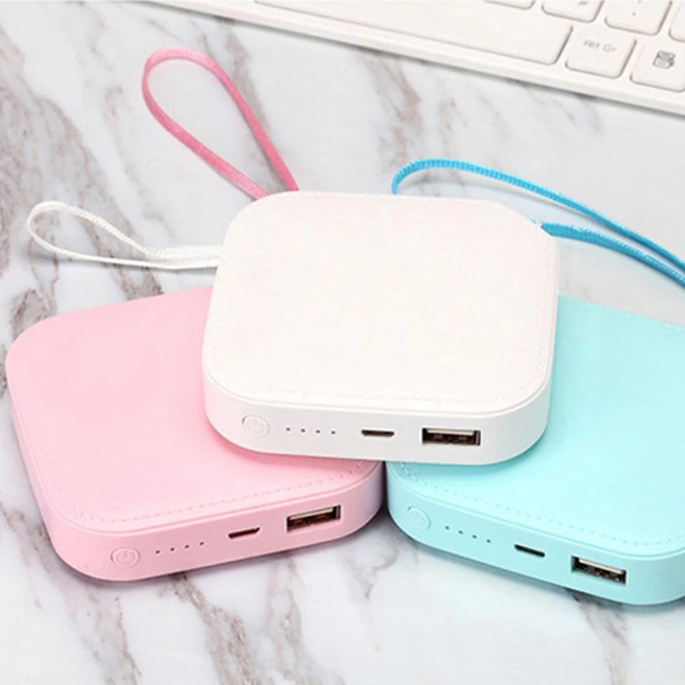 

Mini Portable Leather Grain Surface Fast Charge Power bank 4800/6000/7800/10000mAh for iPh Huawei /xiao mi