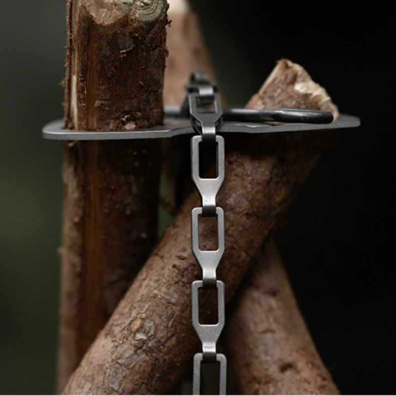 Camping Tripod Hanger Naturehike Ultralight Titanium 4pcs Suit 10kg Weight Bearing BBQ Picnic Equipment Cooking Pot Hook