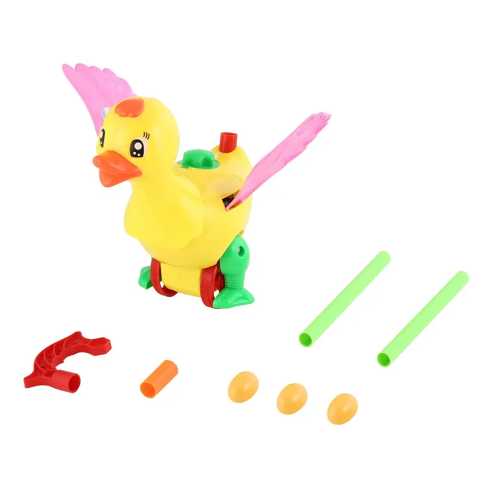 OCDAY детские игрушки ручной толчок и тяга, детские игрушки для прогулок, Детские Игрушки для раннего развития, один стержень, ручная толкаемая кладка яиц, игрушки для животных