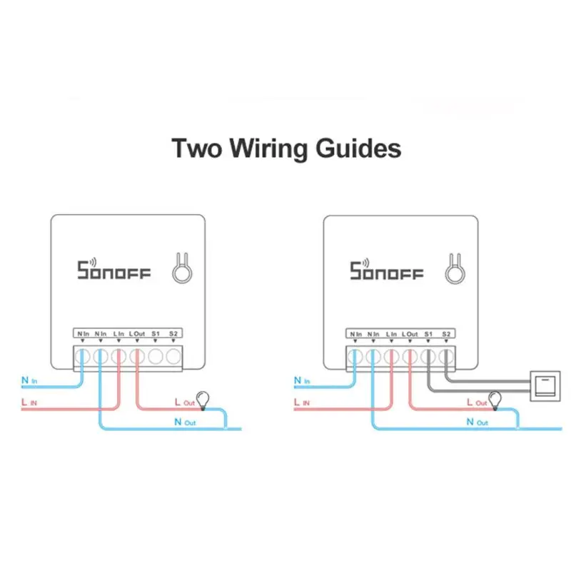 Для Sonoff Мини DIY умный переключатель маленький WiFi переключатель для Alexa Google Home дистанционное управление сигнализация A5YA