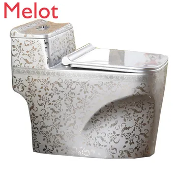 Cheap Cheap Bathroom WC European Ceramic Siphonic Sanitary Ware Silver Toilet Sets