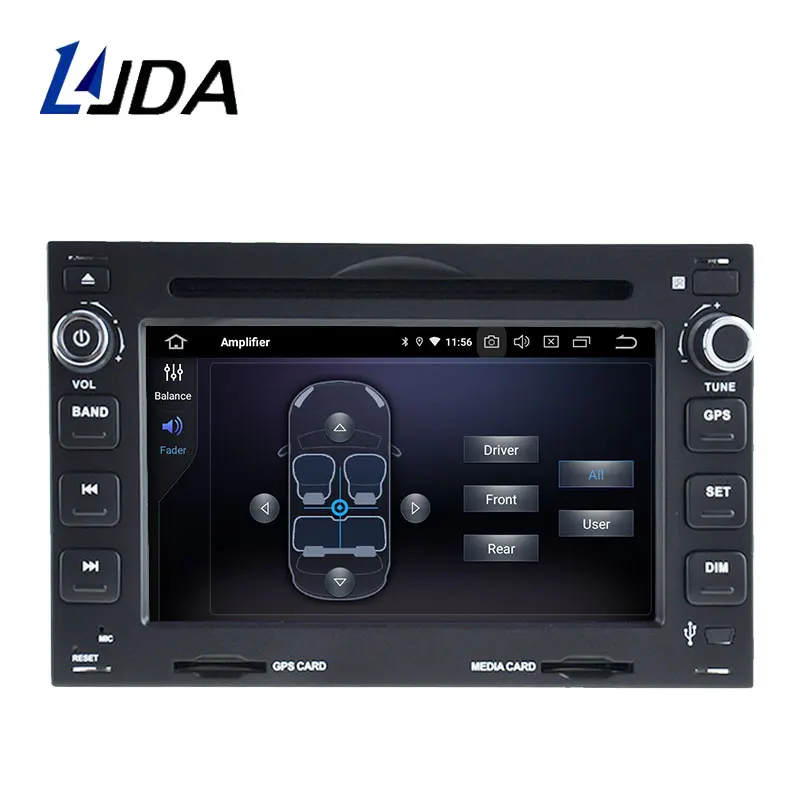 Perfect LJDA Android 9.0 Car DVD Player For VW Volkswagen GOLF POLO TRANSPORTER Passat b5 Multimedia Stereo 2 Din Car Radio DSP 4G+64G 1