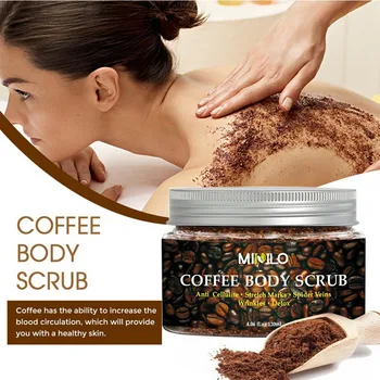 

Face Coffee Scrub Exfoliators Exfoliation Remove Dead Skin Shrink Pores Body Scrub Cream