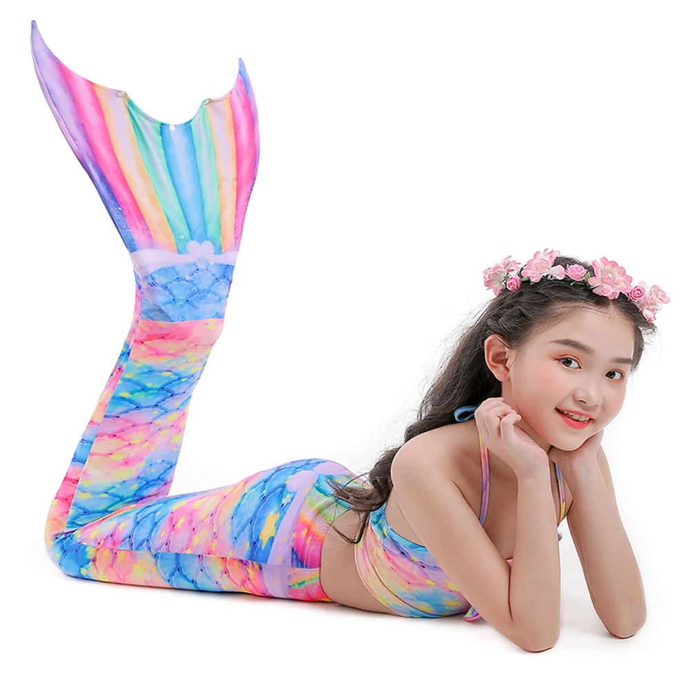 Bañador de cola de sirena para niñas, traje de baño, TT @ 88