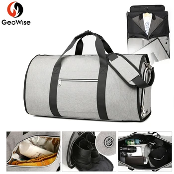 

Waterproof Travel Bag Mens Garment Bags Women Travel Shoulder Bag 2 In 1 Large Luggage Duffel Totes Carry On Leisure hand Bag
