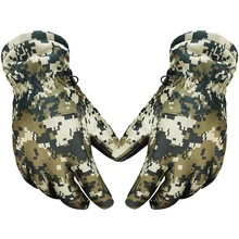 Зимние перчатки для катания на лыжах, водонепроницаемые тактические охотничьи перчатки с полным пальцем, флисовые перчатки для езды на мотоцикле, зимние лыжные перчатки, Мужские Женские Вязаные рукавицы