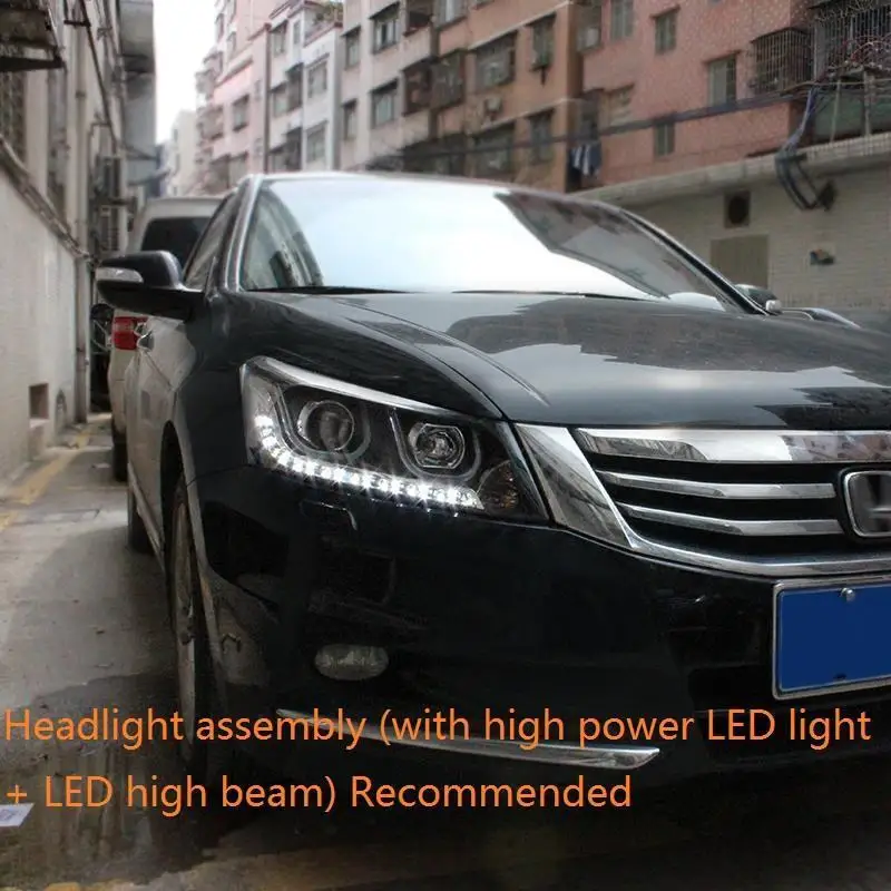 Number 12 Сигнальные дневные ходовые огни Automovil Luces Led Para автозапчасти Drl Автомобильные фары 08 09 10 11 12 13 для Honda Accord - Цвет: Number 12