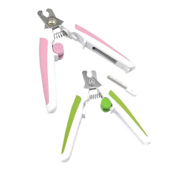 

Pet Cat Dog Nail Scissors Nail Clippers With File Pet Nail Clipper With File Effective Anti-splash Cat Head Nail Scissor Cat Dog