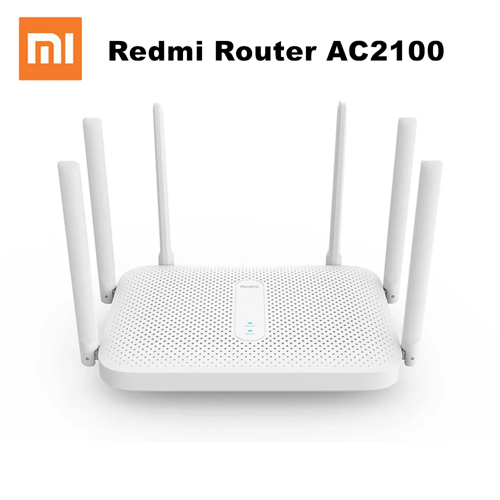 Маршрутизатор Xiaomi Redmi AC2100 гигабитный 2 4 ГГц 5 0 Мбит/с 6 антенн | Компьютеры и офис