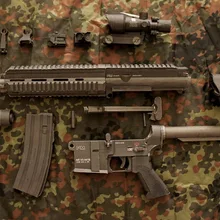 95 см 1:1 штурмовой пистолет M416 снайперская винтовка DIY 3D бумажные карты модели строительные наборы строительные игрушки развивающие игрушки Военная Модель