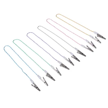 

6pcs Dental Chain Clips Durable Useful Dentist Scarf Clips Metal Chain Clips for Dentistry Clinic