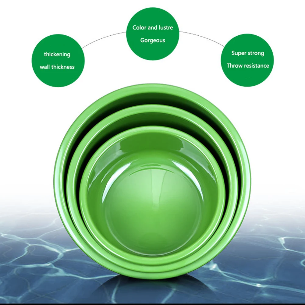 

3pcs Portable Bait Basin Durable Practical Non Stick Pressure Resistant Pot Outdoor ABS Accessories Storage Fishing Tool