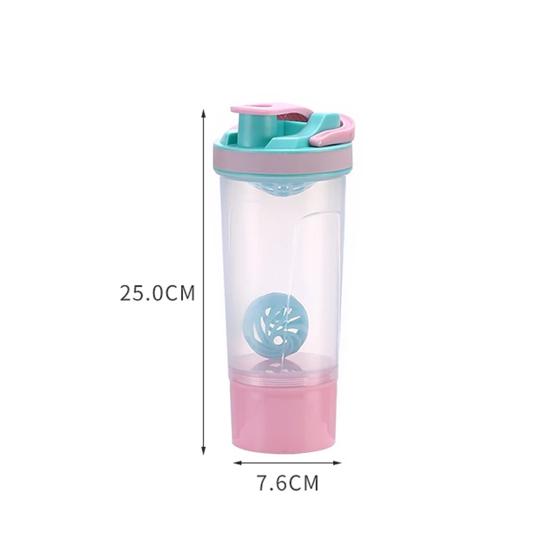 Пластиковые Drinkware Тренажерный Зал H2O Бутылка Воды Спорт Фитнес Сывороточный Протеин Порошок Встряхнуть Питьевая Бутылка Смеситель Чашки Эко дружественных
