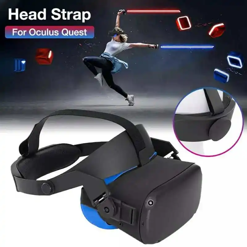 GOMRVR Регулируемый halo ремень для Oculus Quest VR комфортный пенопластовый ремешок идеальный 50: 50 баланс веса снимает