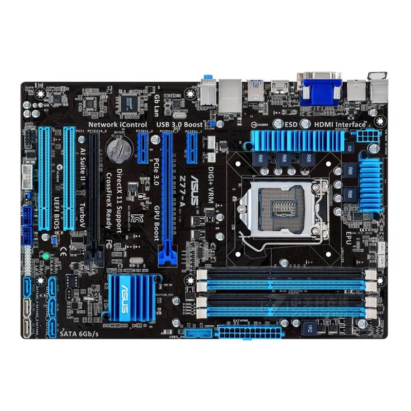 Материнская плата ASUS Z77-A LGA 1155 DDR3 для Intel Z77 P8Z77 б/у | Компьютеры и офис