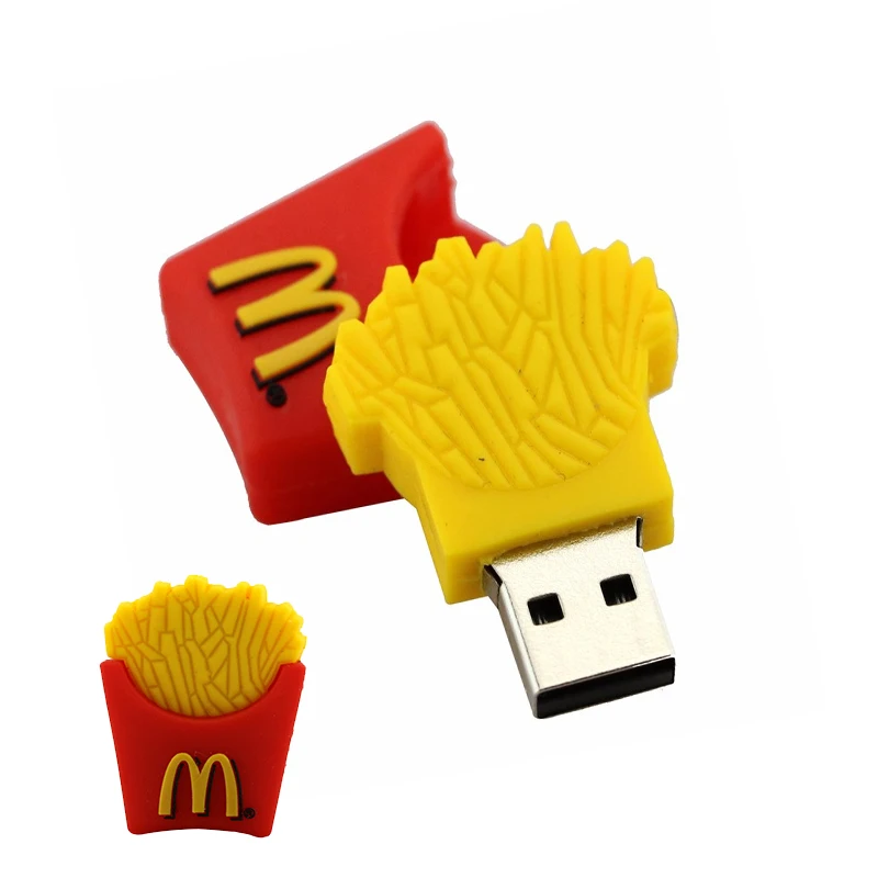 USB флеш-накопитель Mcdonald chips French frie Pendrive, 4 ГБ, 8 ГБ, 16 ГБ, 32 ГБ, 64 ГБ, 128, 256 ГБ, USB2.0, usb флеш-накопитель, карта памяти