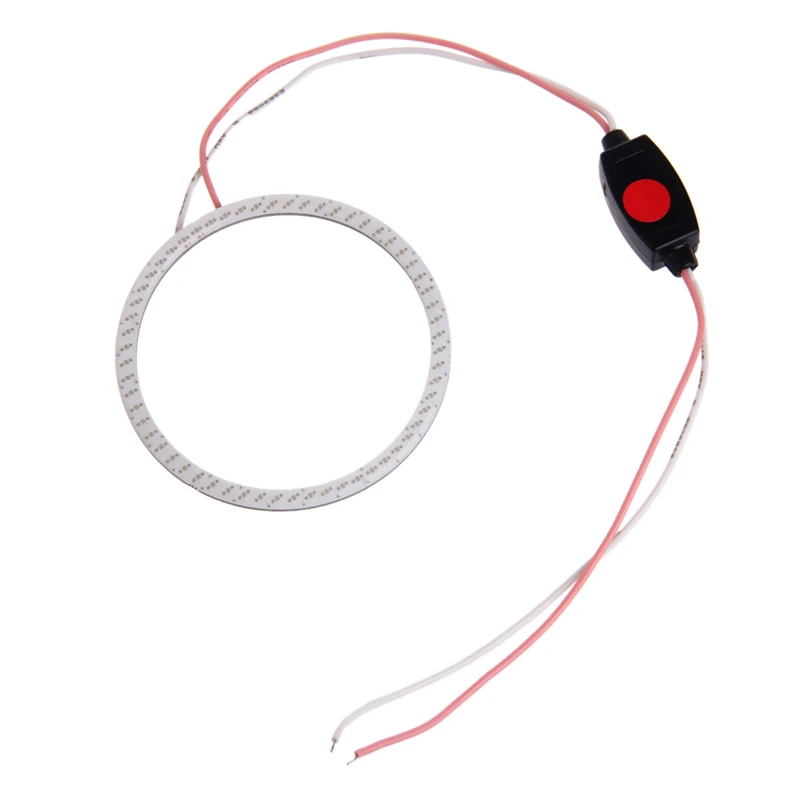 

DC 12V 60mm COB LED Angel Eye Halo Ring Bulbs Car Decoration Fog Light Red