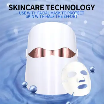 

Led 3 Colors Led Facial Mask Light Therapy Mask Electric Light Facial Mask Anti-Wrinkles Pretty Lighten The Stain 32 Lamp Beads