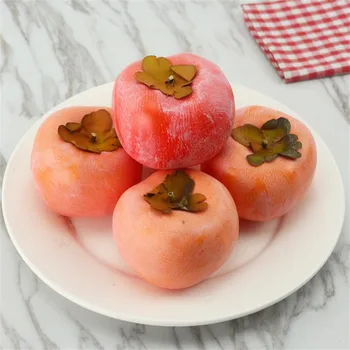 

Fake Persimmon 30P Foam Fruit Artificial Fruits for Early Childhood Education Toys Photography Prop Model Shop Home Decoration