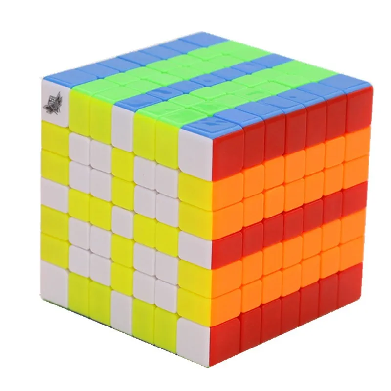

Cyclone Boys FeiYing 7x7x7 Multi Color Magic Cube Professional Safe ABS Ultra-Smooth 7x7 Speed Twist Puzzle Cube Kids Toy Gift