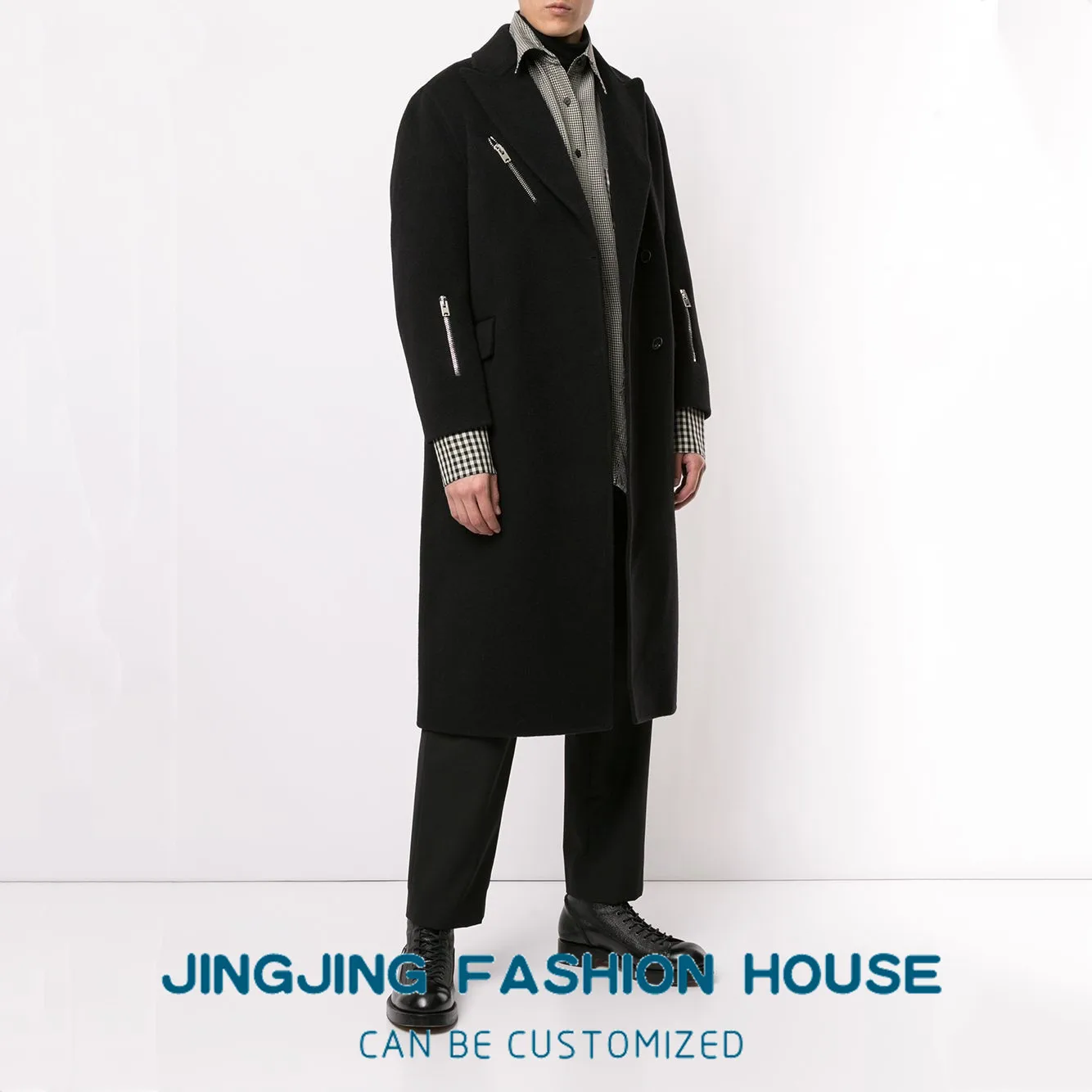 

S-7XL!!2021 Autumn and winter new youth woolen coat men's woolen coat long loose youth thickening popular casual jacket