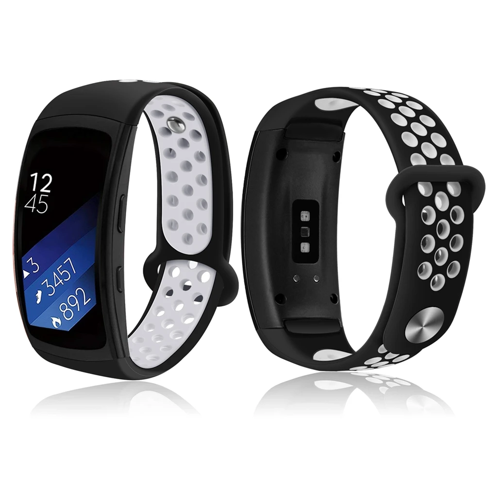 Hangrui сменный Браслет для samsung gear Fit 2 Pro ремешок роскошный силиконовый ремешок для samsung Fit2 Anti ремень анти-потеря