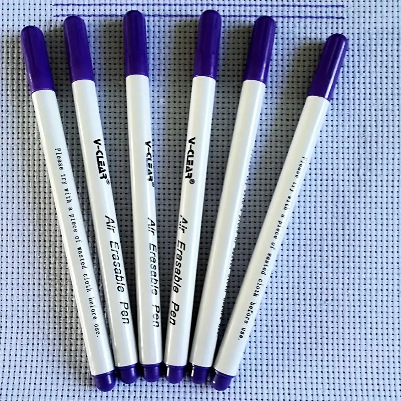 Disappearing Erasable Ink Fabric Marker Pen Vanishing Air Pen Water for Sewing Washable Art and Lettering for Cloth and Fabrics