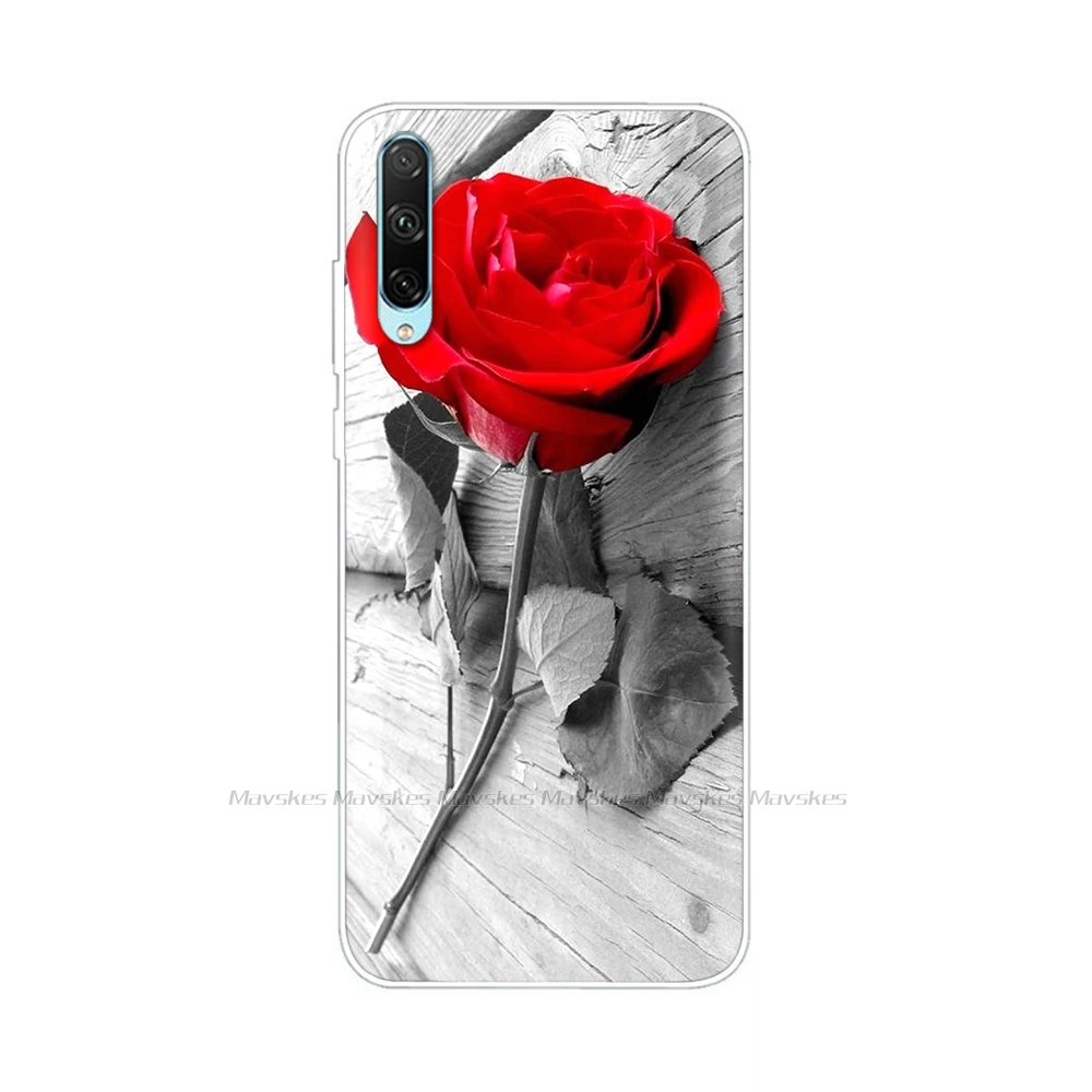 Floral Silicone Soft Phone Case with TPU Bumper