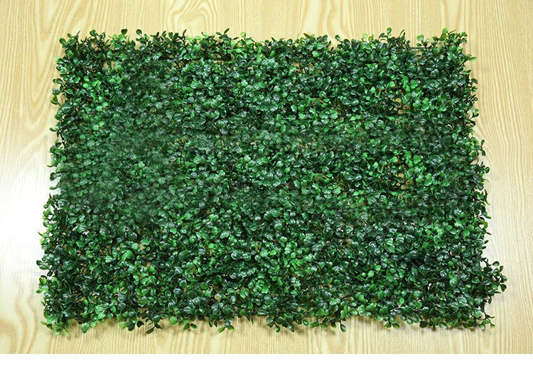 16 ''x 24'' искусственные самшита листва хедж стеновые панели для сада домашний декор имитация травы газон ковер газон открытый цветок стены - Цвет: Green milan leaf