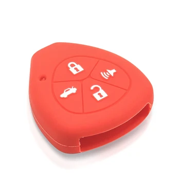 10x4 pulsanti Cover chiave telecomando per Toyota Camry Corolla Camry RAV4 2015 - KEYYOU custodia portachiavi in Silicone 10x4 pulsanti per Toyota Camry Corolla Camry RAV4 2015 Cover