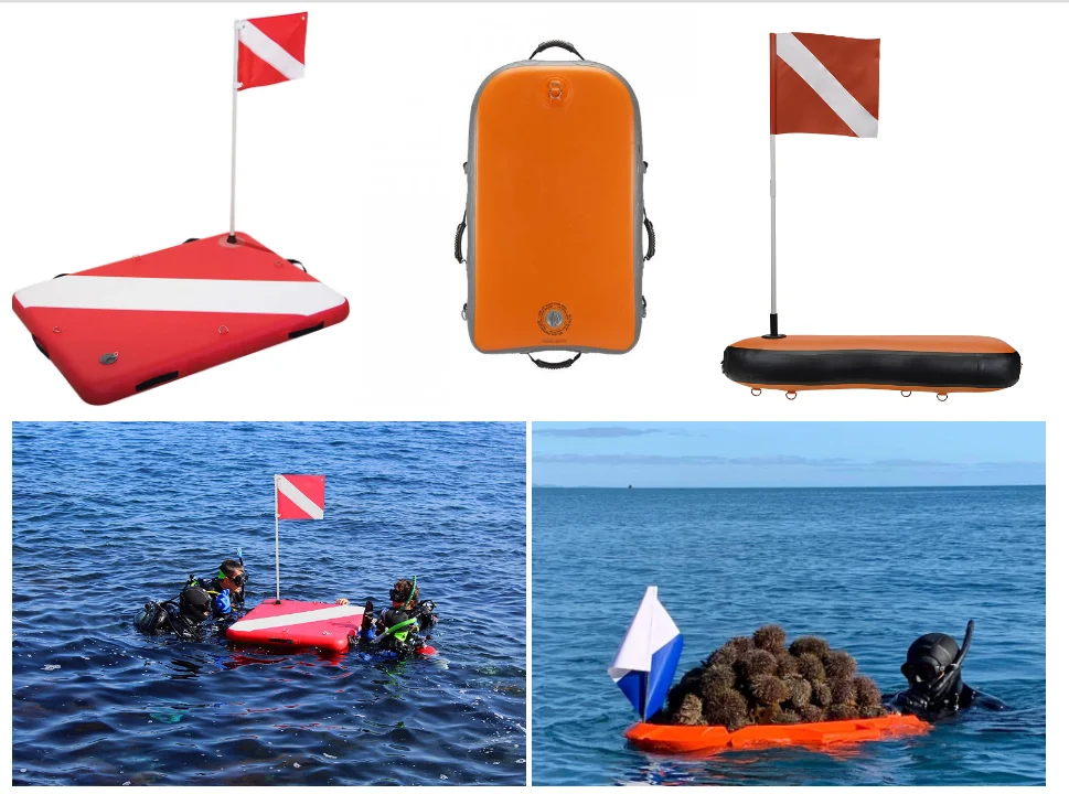 Portable Diving Inflatable Float Boat With Dive Flag & Air Pump Spearfishing  Buoy For Spearfishing Diving - AliExpress