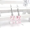 1 paire de mignon résine gommeux ours boucles d'oreilles femmes 33 couleurs bonbons Animal fille bijoux cadeau pendentif ► Photo 2/6