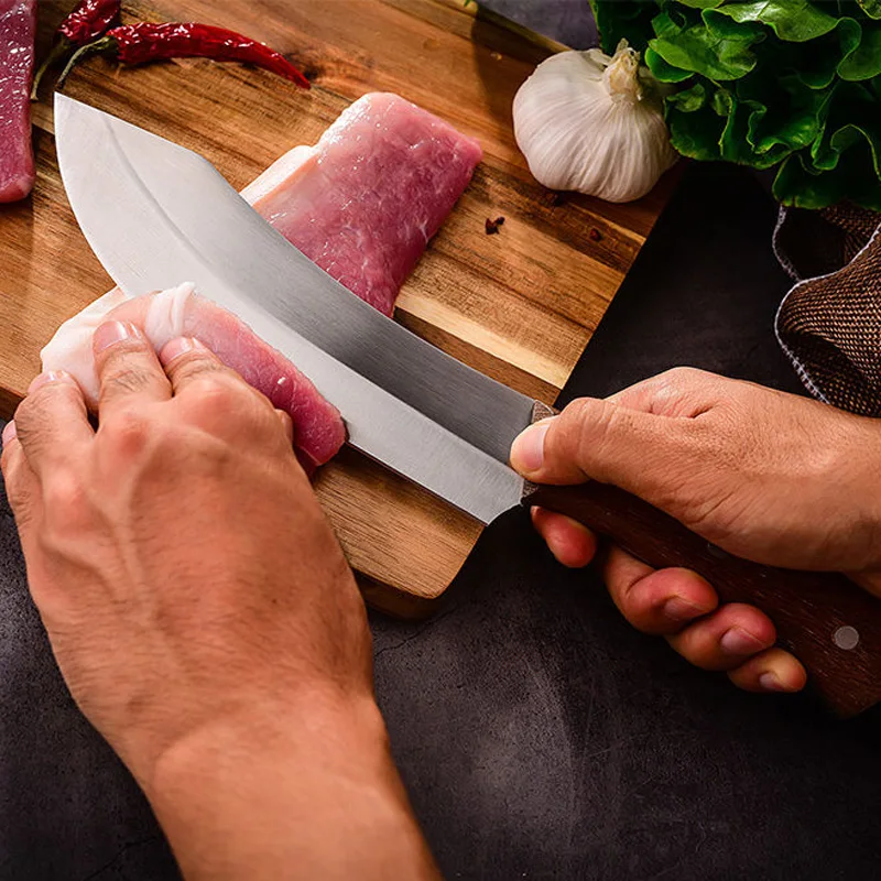 Нож LiangDa из нержавеющей стали ручной работы кованый Многофункциональный кухонный нож турецкий Секач шеф-повара нож-топорик для мяса и кости