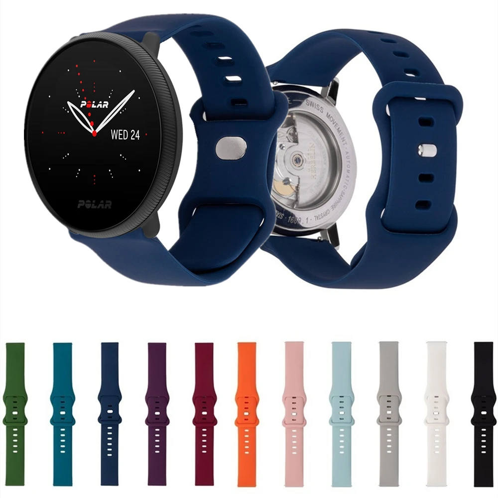 

Silicone Strap For Polar Ignite 2 Unite Grit X Vantage M M2 Waterproof Watch Band For Huami Amazfit GTS Zepp E Z Soft Bracelet