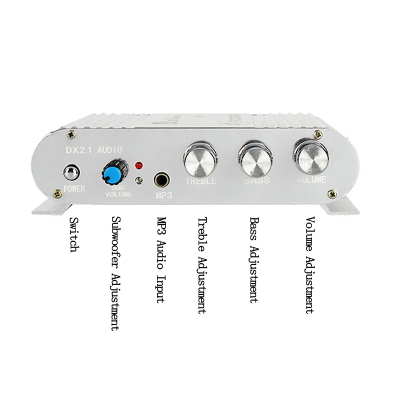 TDA8946 Digital Audio Amplifier Board 2.1Channel 40W*2+50W Subwoofer HIFI Stereo Amplifiers DC12-15V Power DIY Amp For Car DVD