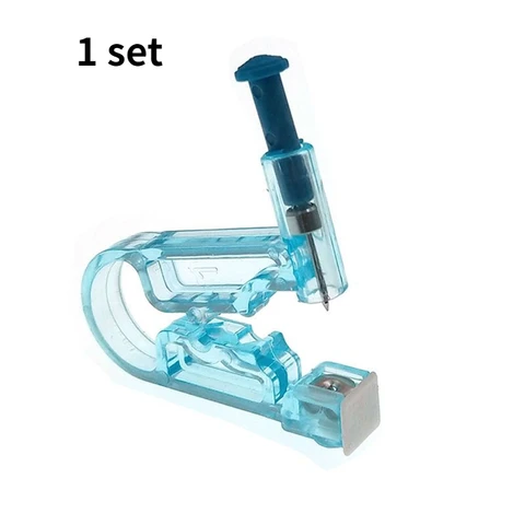 Ear Piercing Gun Kit Asepsis Disposable Healthy Safety Earring Piercer Tool Machine Kit Studs Nose Lip Body Jewelry