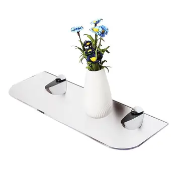 

Durable Acrylic Wall Mount Bonsai Ornaments Holder Rack Bathroom Home Storage Shelf