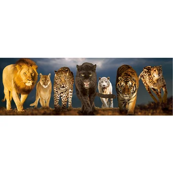 

New Arrival 5D Diamond Painting Big Cats Animals Diamond Embroidery Full Square Mosaic Cross Stitch Kits Home Decoration
