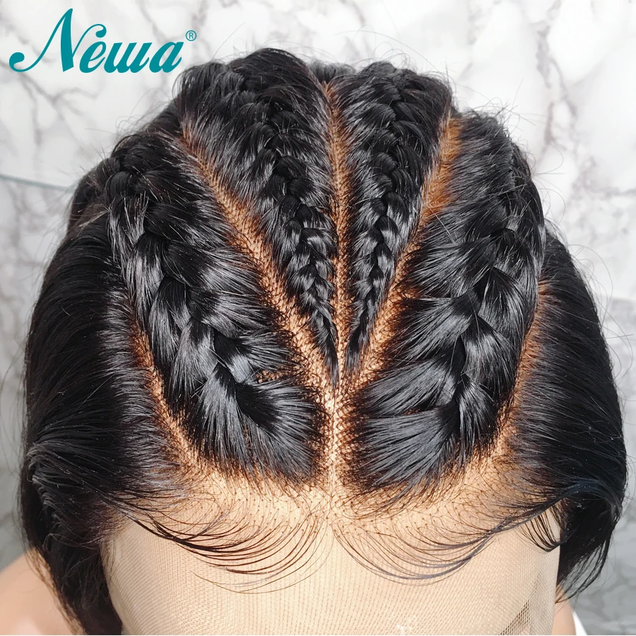 Newa вьющиеся Синтетические волосы на кружеве человеческих волос парики с детскими волосами 13x6 Remy Синтетические волосы на кружеве парики для чернокожих Для женщин 150% бразильские парики