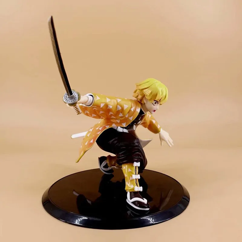 Аниме 1/8 масштаб окрашенная фигура демон убийца Kimetsu No Yaiba Agatsuma Zenitsu фигурка ПВХ игрушка Brinquedos 15 см
