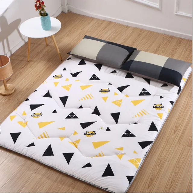 Non-slip Light Mattress Household Hotel Bedding Protection Pad Student Folding Tatami Mattresses Floor Ground Sleeping Mat Triangle