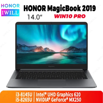 

14 inch Original HUAWEI HONOR MagicBook 2019 Laptop Notebook i3-8145U/i5-8265U 8GB GDDR5 256GB/512GB SSD