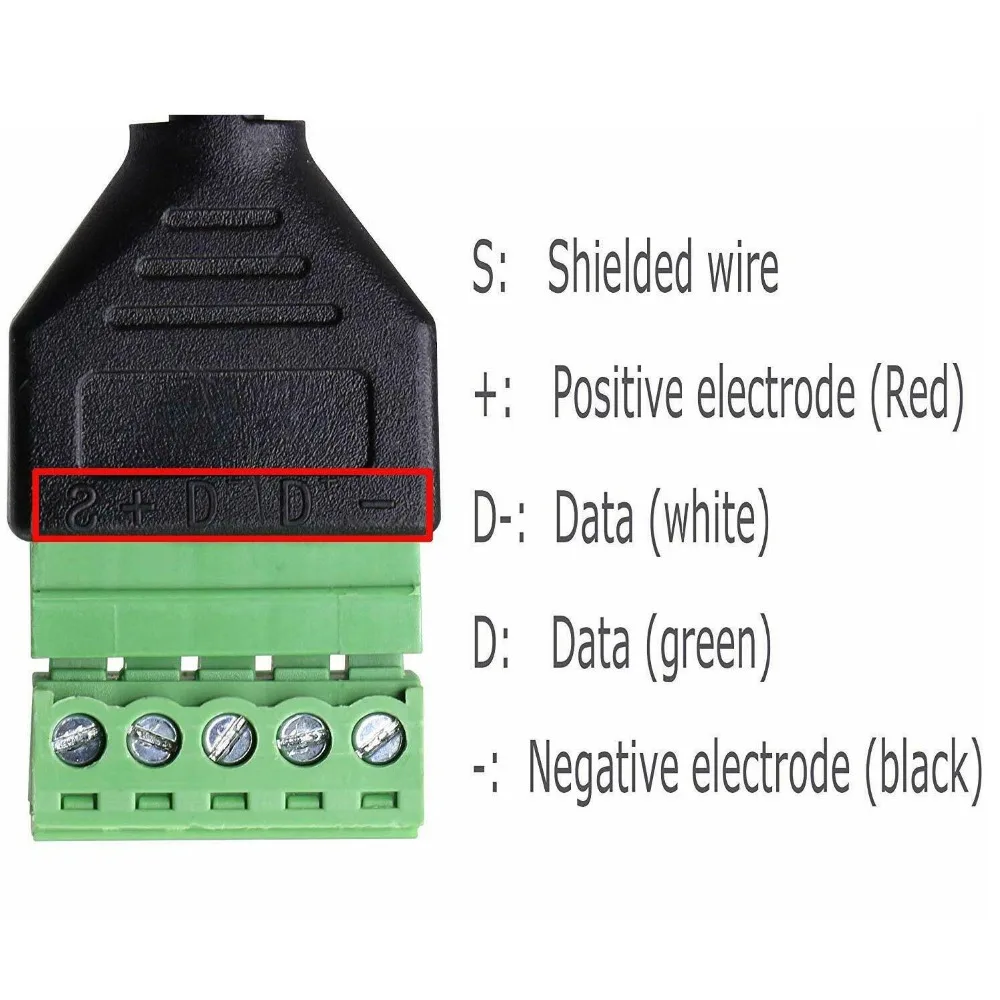 5P端子线接线方法 1
