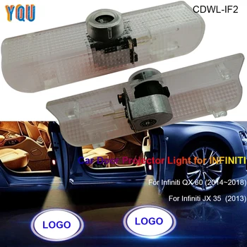 

LED Car Door Projector Light Luces Para Auto Welcome Interior Laser Logo Lights Accessories Coche Carro For Infiniti QX60 JX35