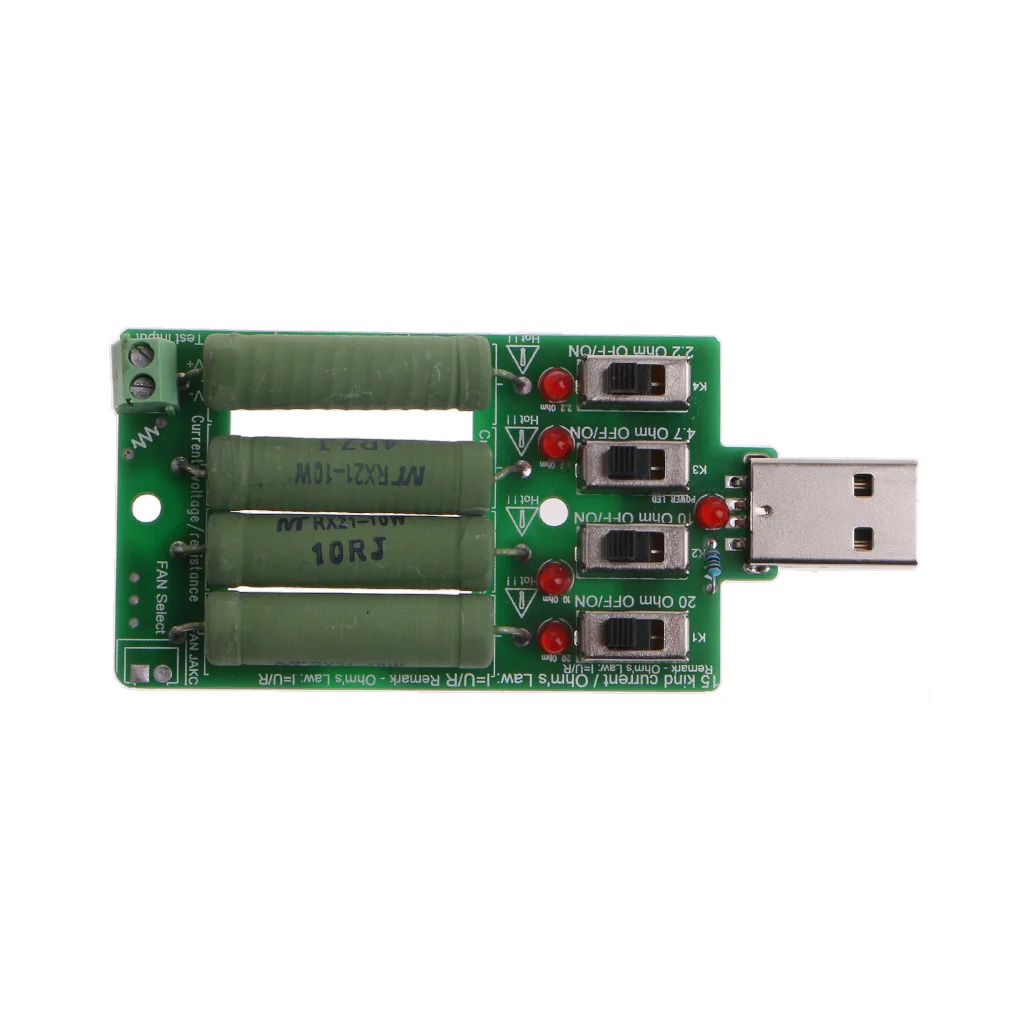 USB электронный нагрузочный высокомощный регулируемый резистор сопротивления