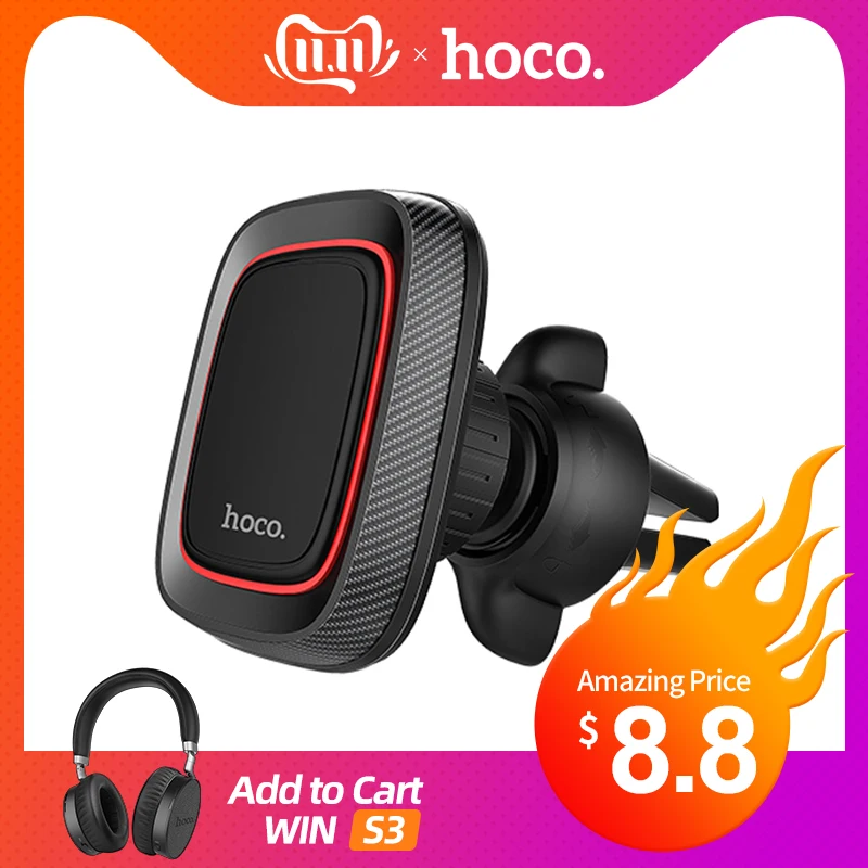 Preise HOCO Magnetische Auto Handy Halter Magnet Stehen Air Vent Steckdose Montieren 360 Grad GPS Smartphone Unterstützung für iPhone Samsung