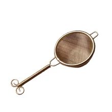 Длинная ручка домашний фильтр кухонные инструменты ситечко для чая сетка висячая двухслойная нержавеющая сталь Питьевая трава многоразовые